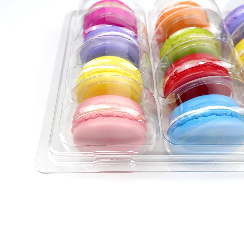 12 macaron clear blister tray 
