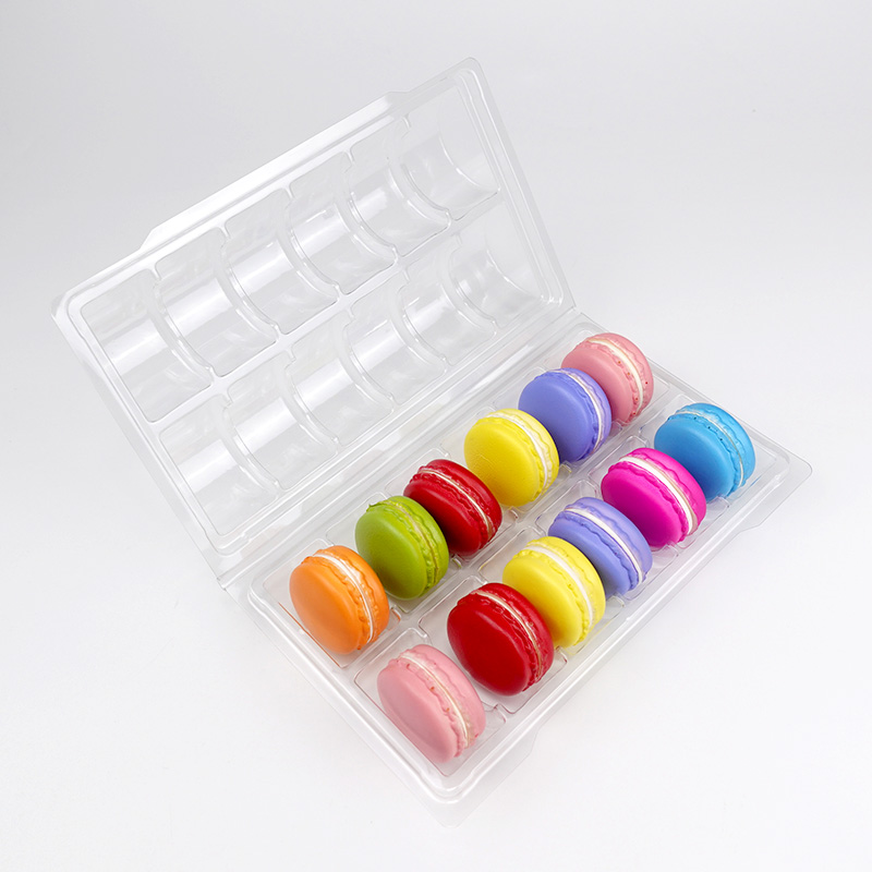  12 macarons clamshell blister tray