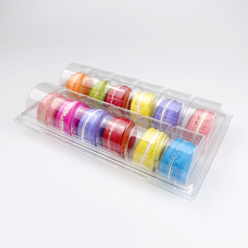  12 macarons clamshell blister tray