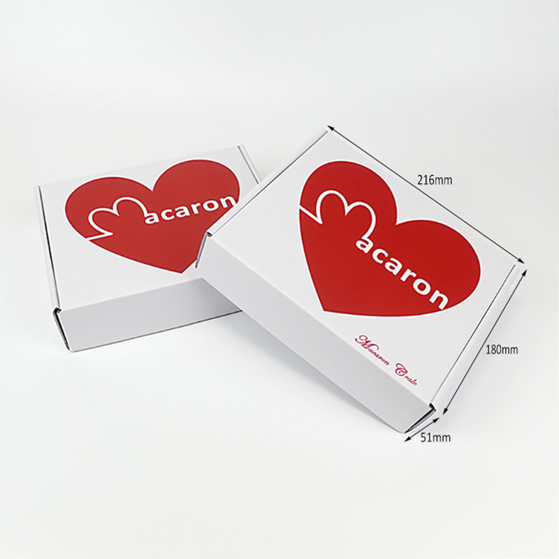 Corrugated packaging box for macarons