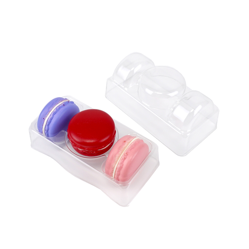 3 macaron front and side blister tray