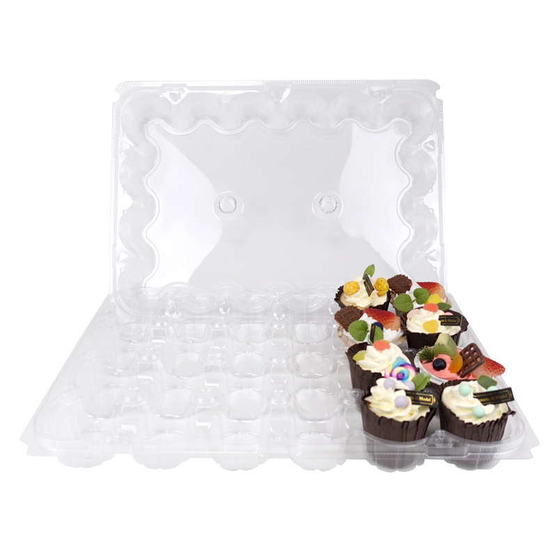 24 cupcakes plastic container