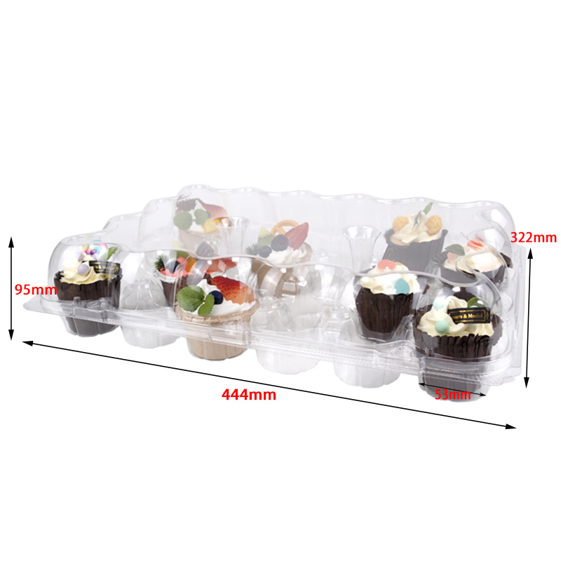 24 cupcakes plastic container