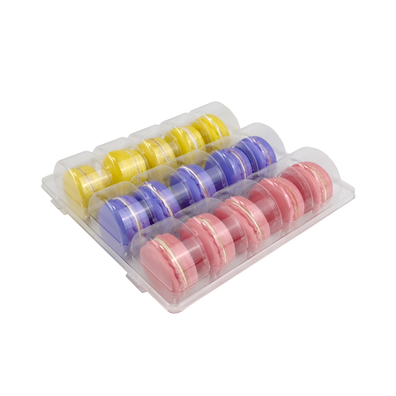 PLA plastic 15 macarons blister tray