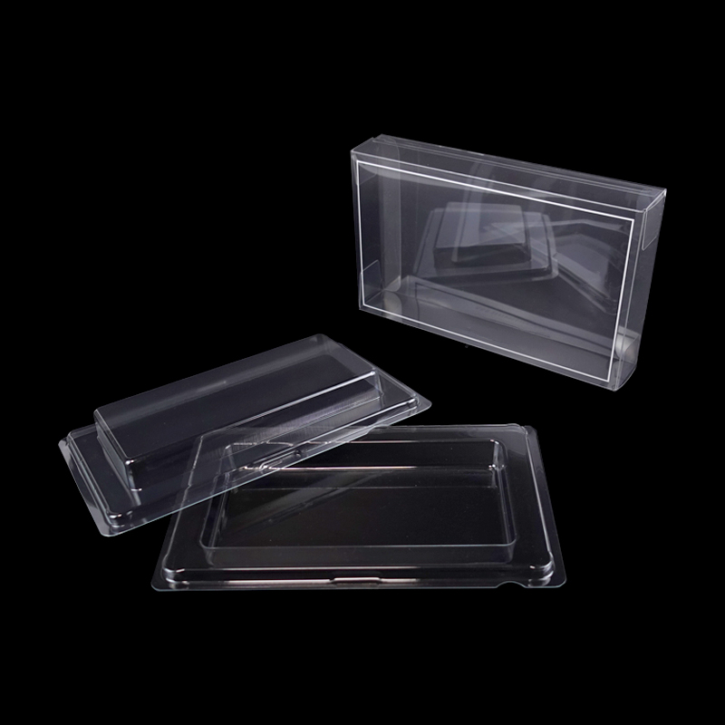 rectangle chocolate clear plastic box