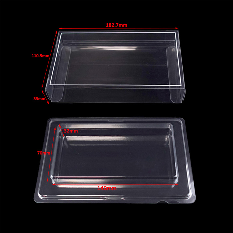 rectangle chocolate clear plastic box