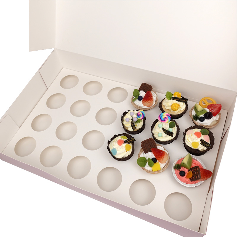 24 Cupcake paper box with insert