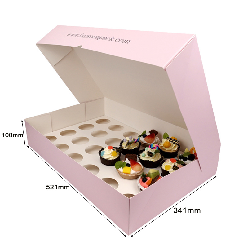 24 Cupcake paper box with insert