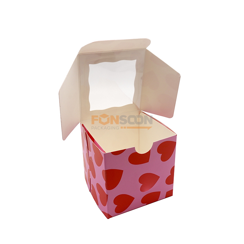 single Cupcakes paper box with window