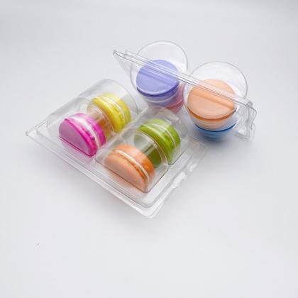 custom 4 macarons clamshell blister tray
