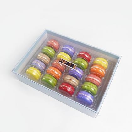 custom rigid gift box for 20 macarons