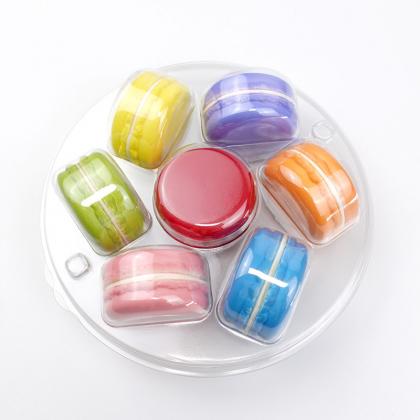 7 macarons round blister tray