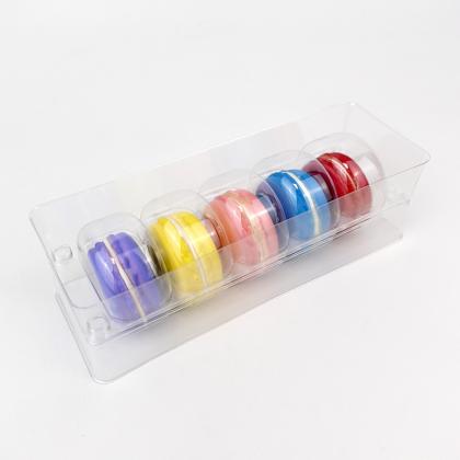 5 macarons plastic blister tray