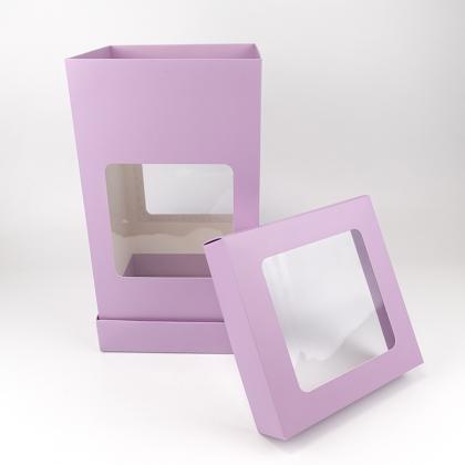 8 inches tall cake box with clear window