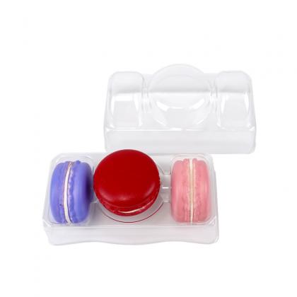 3 macaron front and side blister tray