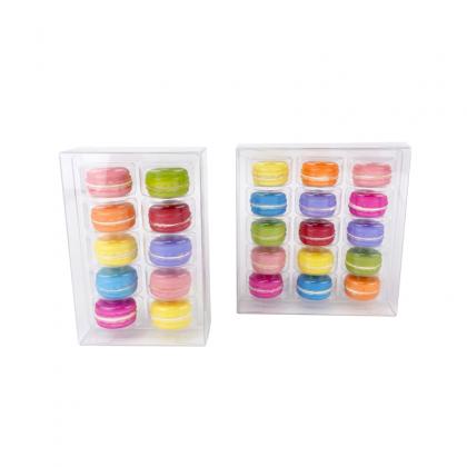 10 15 macarons plastic boxes set