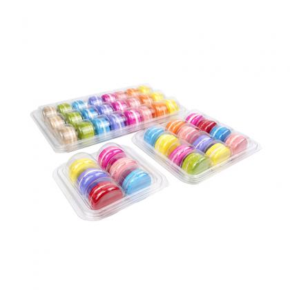 6 12 24 macarons plastic blister trays