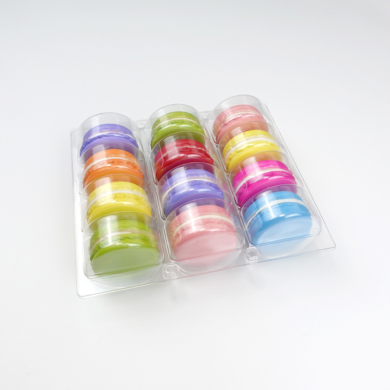 12 Macaron plastic blister tray