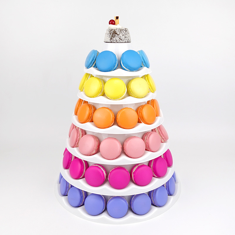 New 6 tiers macaron tower stand