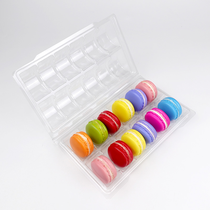  12 macarons clamshell blister tray
