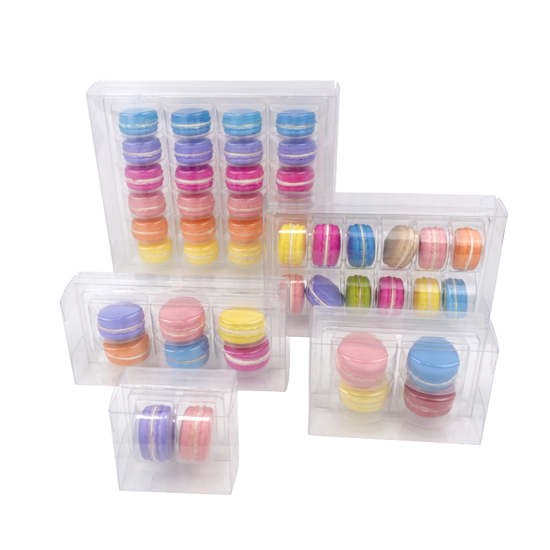 2 4 6 12 24 macarons plastic boxes set