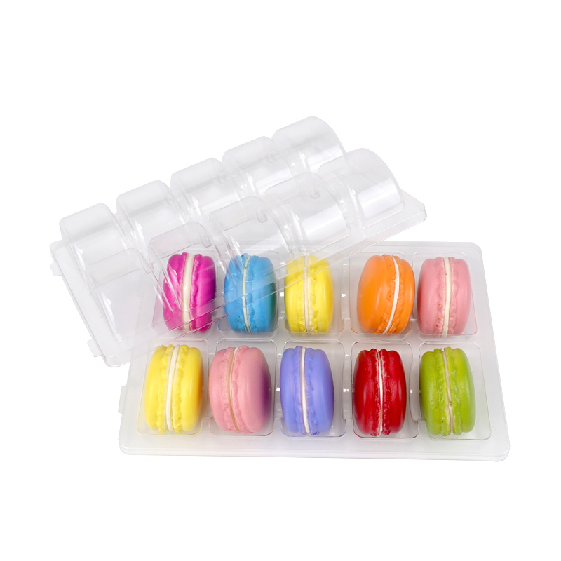 10 macarons clear blister tray