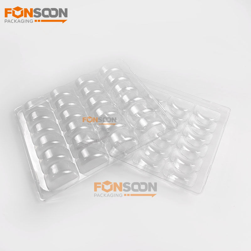 24 macarons clear blister box