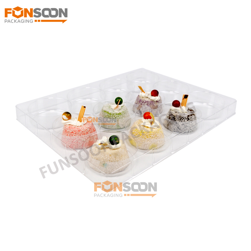 12 holes dessert plastic tray