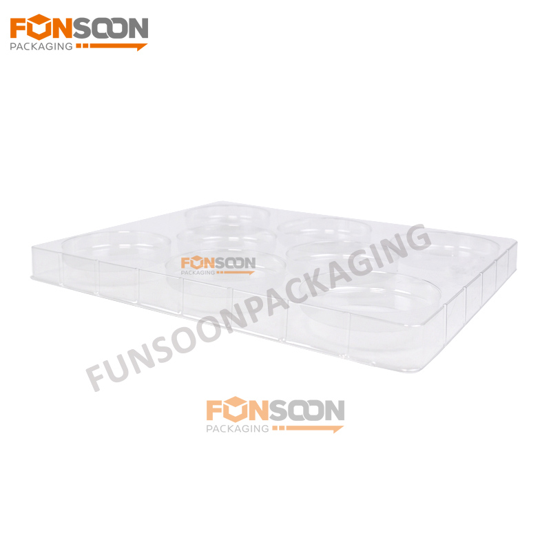 8 holes dessert plastic tray