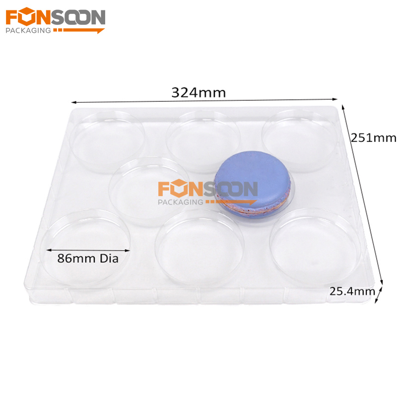 8 holes dessert plastic tray