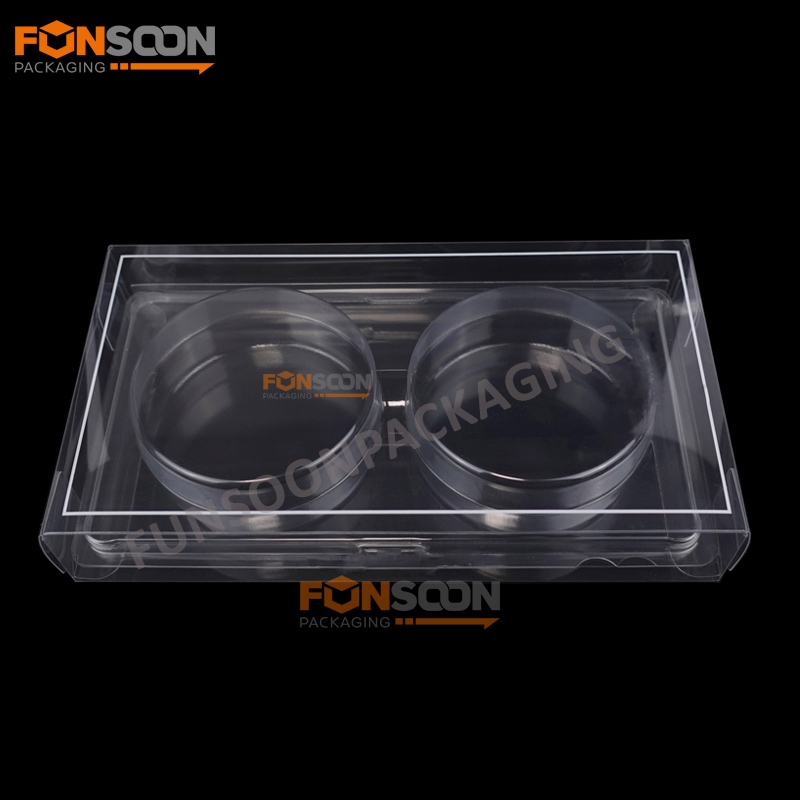 2 cookies clear packaging box