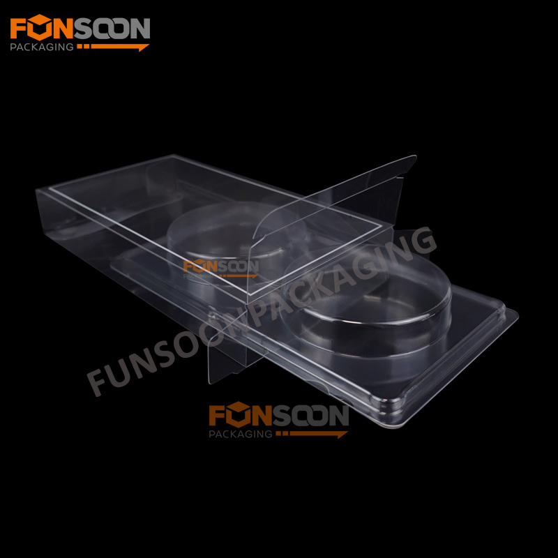 2 cookies clear packaging box