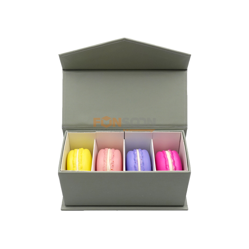 4 packs macarons magnet gift box