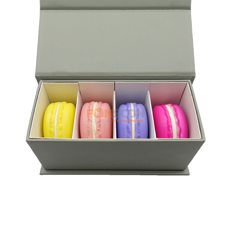 4 packs macarons magnet gift box