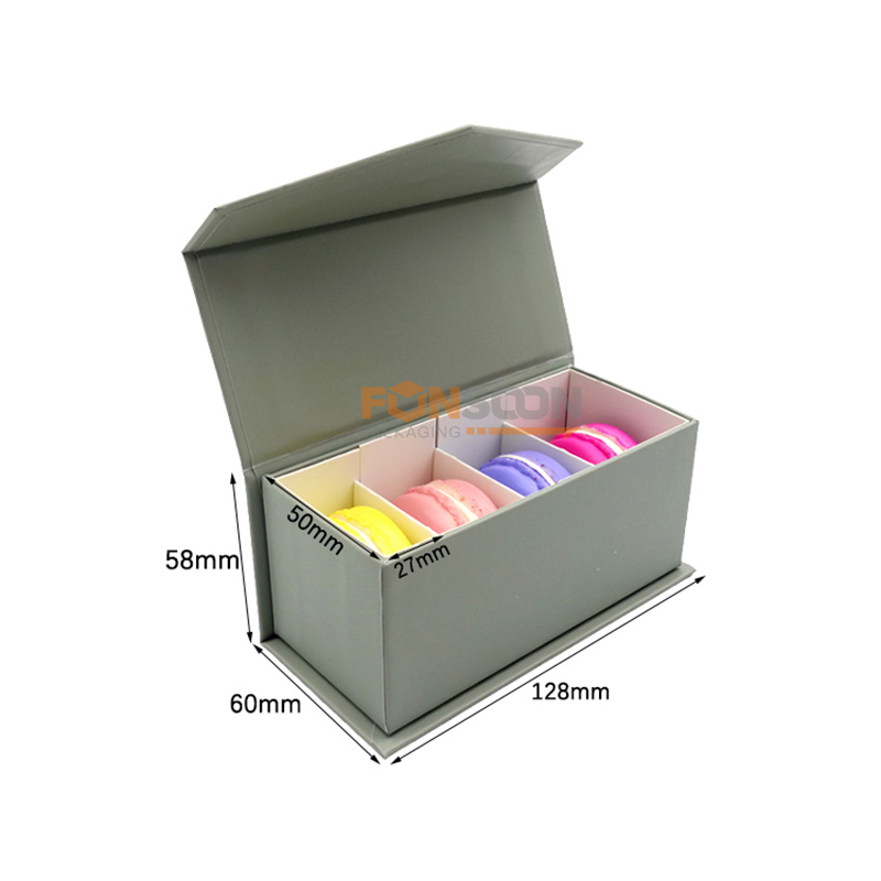 4 packs macarons magnet gift box