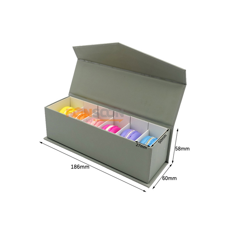 6 packs macarons magnet gift box