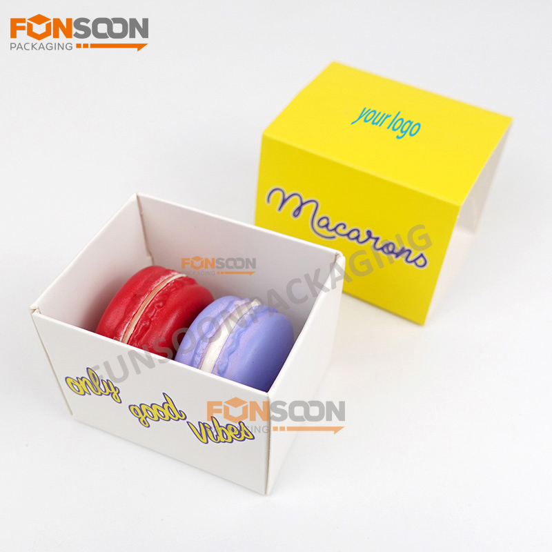 2 macarons paper drawer box