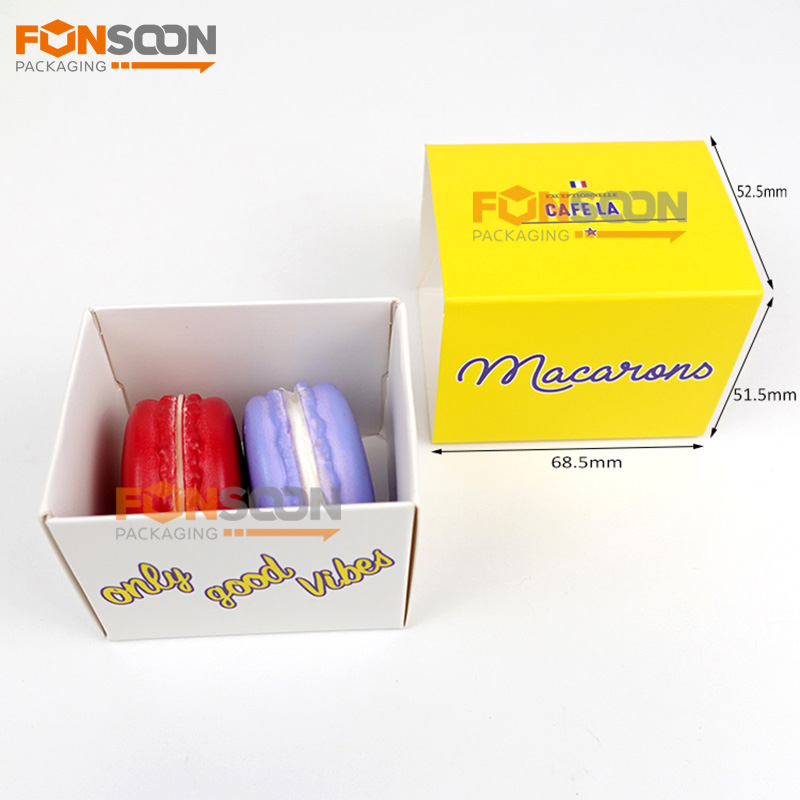 2 macarons paper drawer box