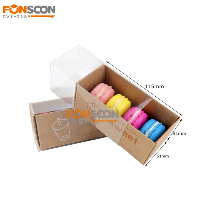 macaron kraft paper drawer box