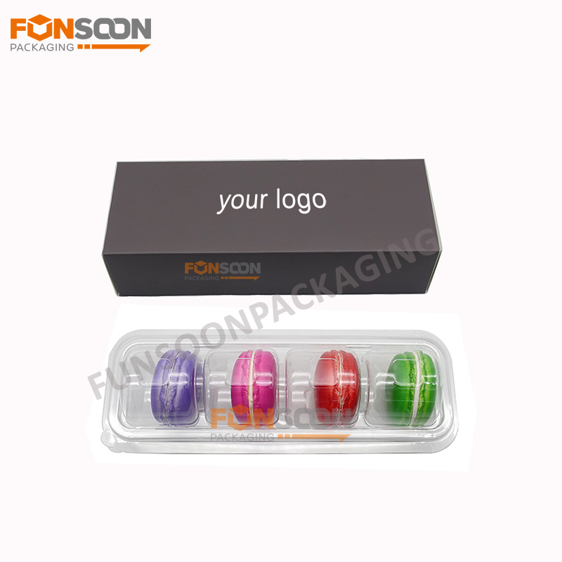 4 macaron paper box with insert