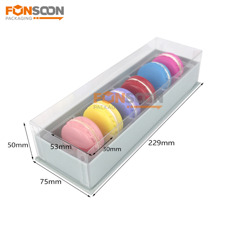 6 macaron box packaging set