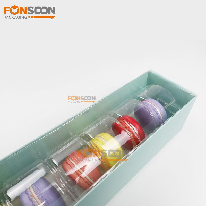 6 macaron paper drawer box with insert