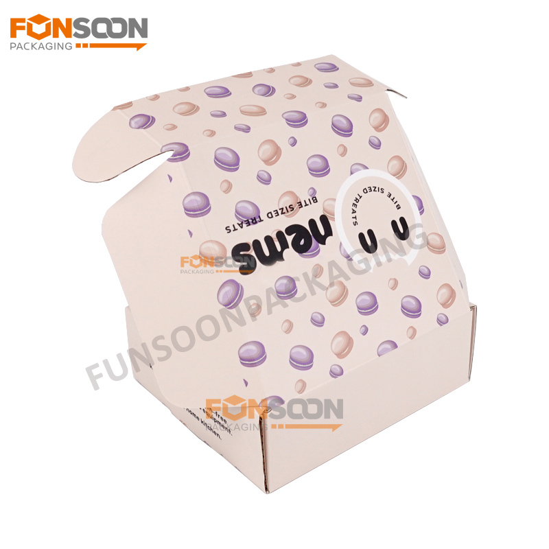 12 macaron corrugated cardboard box with inserts