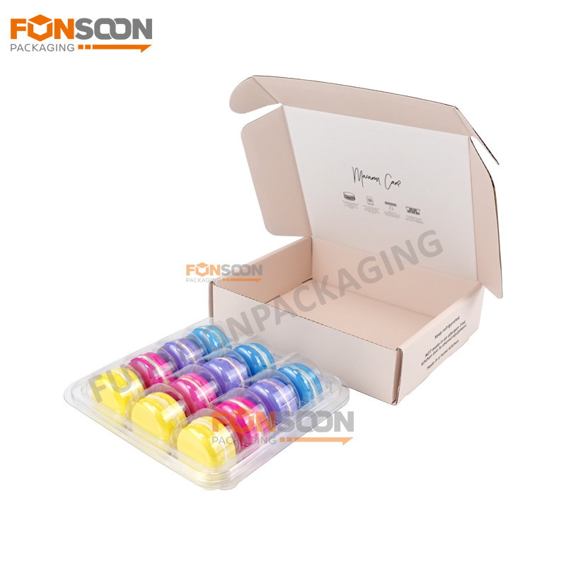12 macaron corrugated cardboard box with inserts 12 macaron corrugated cardboard box with inserts