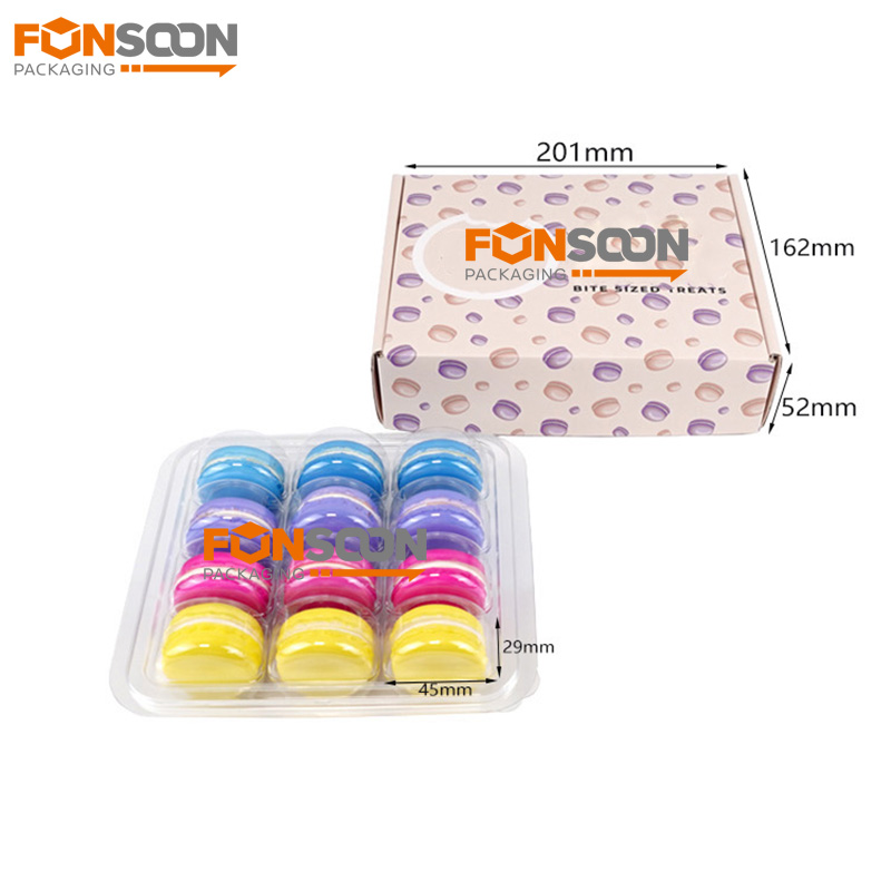 12 macaron corrugated cardboard box with inserts 12 macaron corrugated cardboard box with inserts