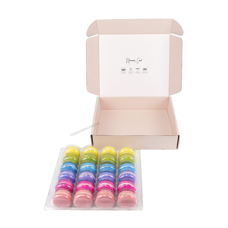 24 macaron corrugated cardboard box with inserts 24 macaron corrugated cardboard box with inserts