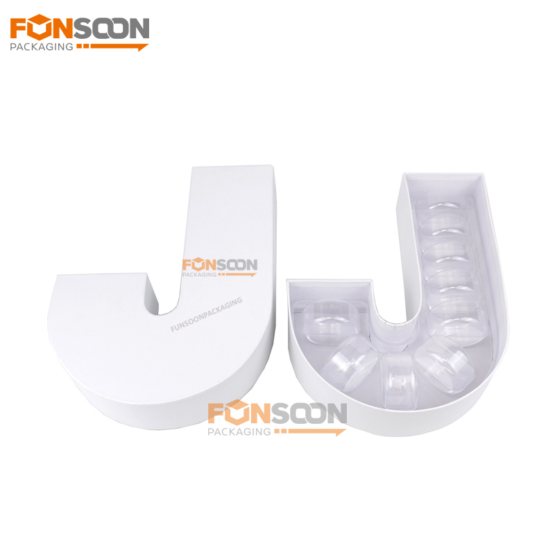 J Shaped cardboard Christmas macaron box J Shaped cardboard Christmas macaron box