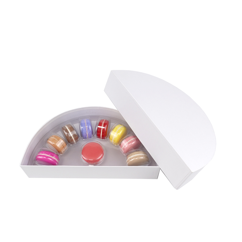 Semicircle Shaped cardboard Christmas macaron box