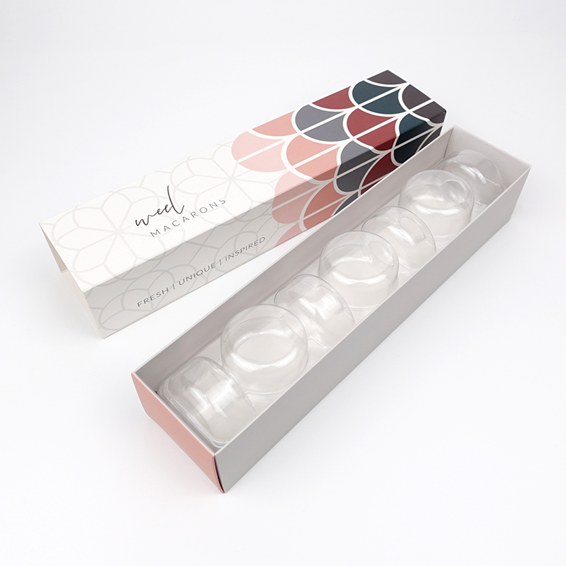 7 macaron paper drawer box with inserts
