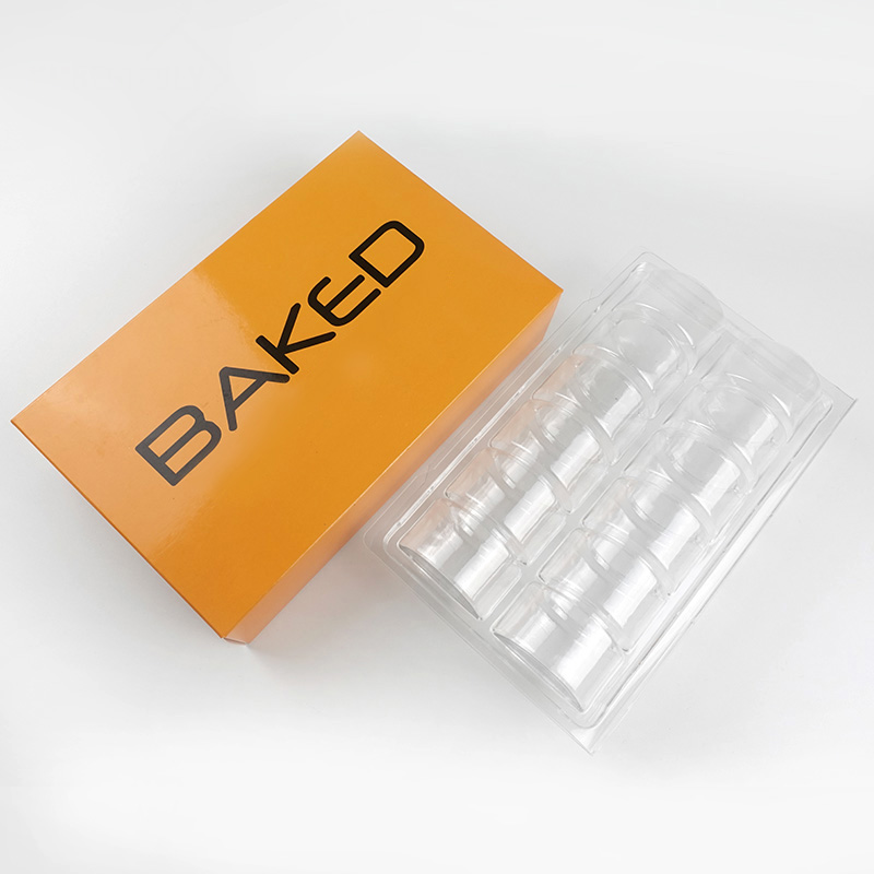 12 macaron paper folding box with insert tray